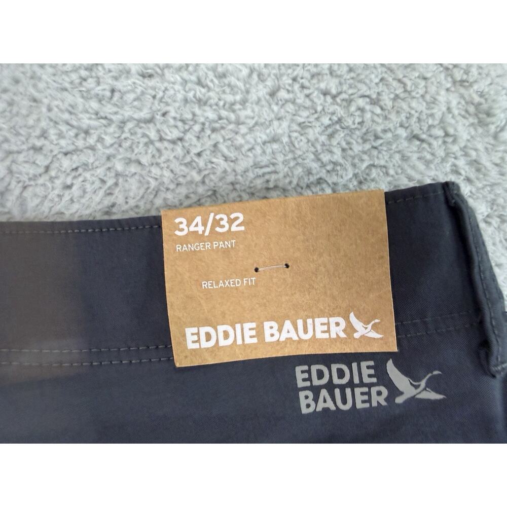 Mens Eddie Bauer MR Ranger Cargo Hiking Pants Olive Carbon Grey Size 34x 32 NWT - Picture 6 of 14